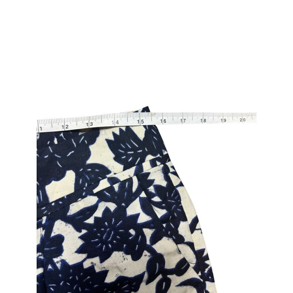 Ann Taylor LOFT Petites Marisa Women's Blue & White Casual Light Weight Pants - Picture 3 of 6